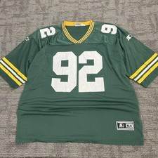 Vintage 1995 NFL Reggie White Green Bay Packers Starter Jersey - Size 54