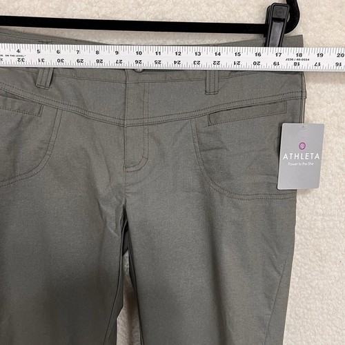 New Athleta Heathered Dipper Pants Women’s 14 Falcon Heather Bootcut Hiking - Picture 5 of 13