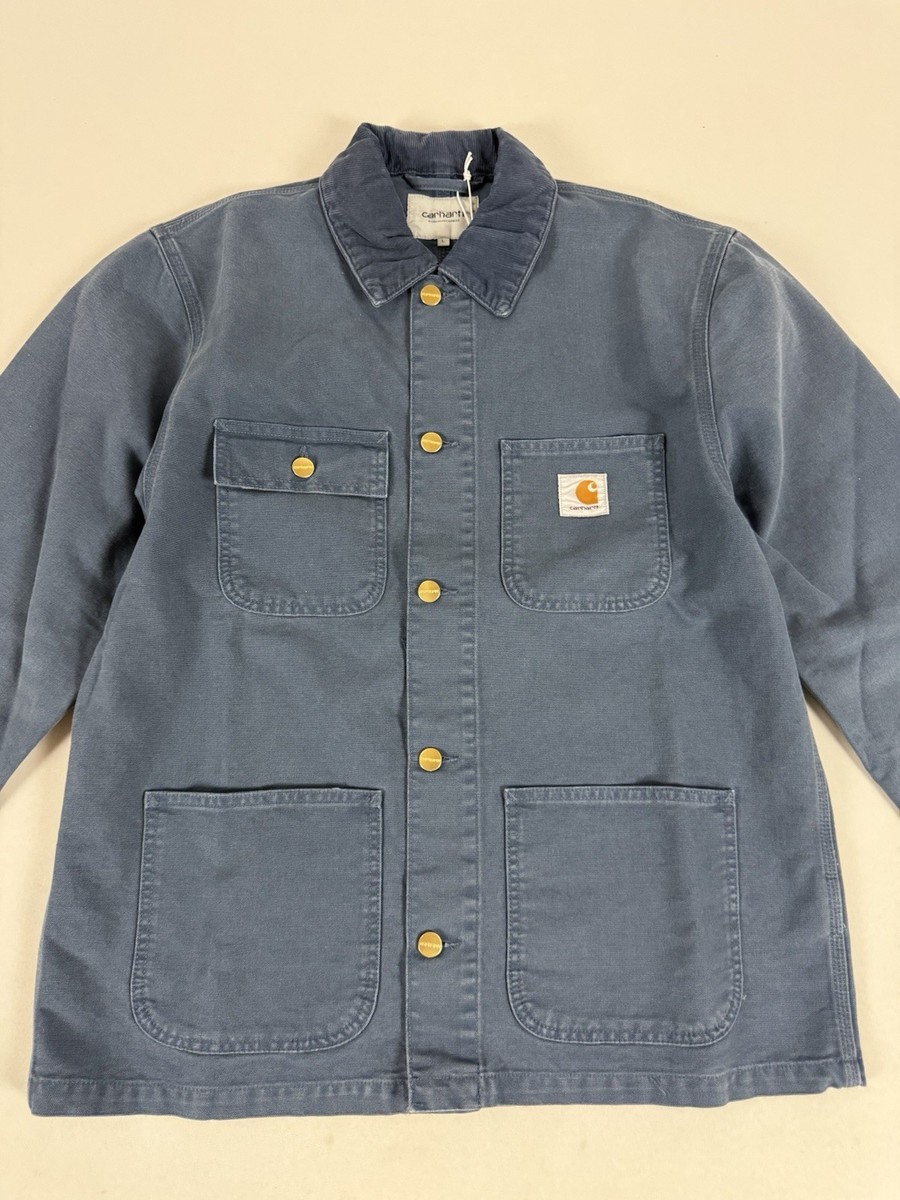 ジャケット・アウター Carhartt WIP MICHIGAN COAT - Dusky Blue CARHARTT WIP MICHIGAN COAT DUSKY BLUE STONE CANVAS L NWT | eBay