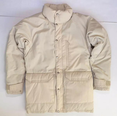 The North Face Goose Down Coat Jacket Beige S Tan Puffer Brown Label USA