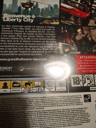 Lot Grand Theft Auto IV, V, Et Liberty City (Sony PlayStation 3) Ps3 Gta - Photo 3/5