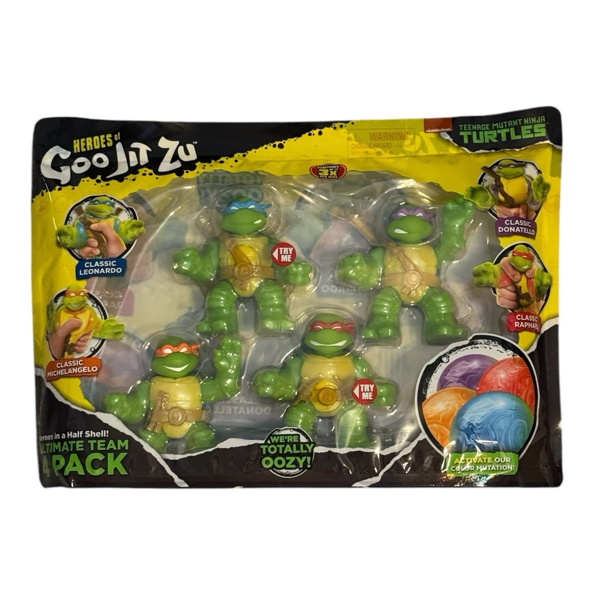 Heroes of Goo Jit Zu Teenage Mutant Ninja Turtles | 4 Pack | Super