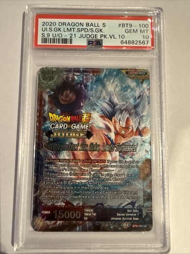 2020 Son Goku // Ultra Instinct Son Goku, Limits Surpassed #BT9-100