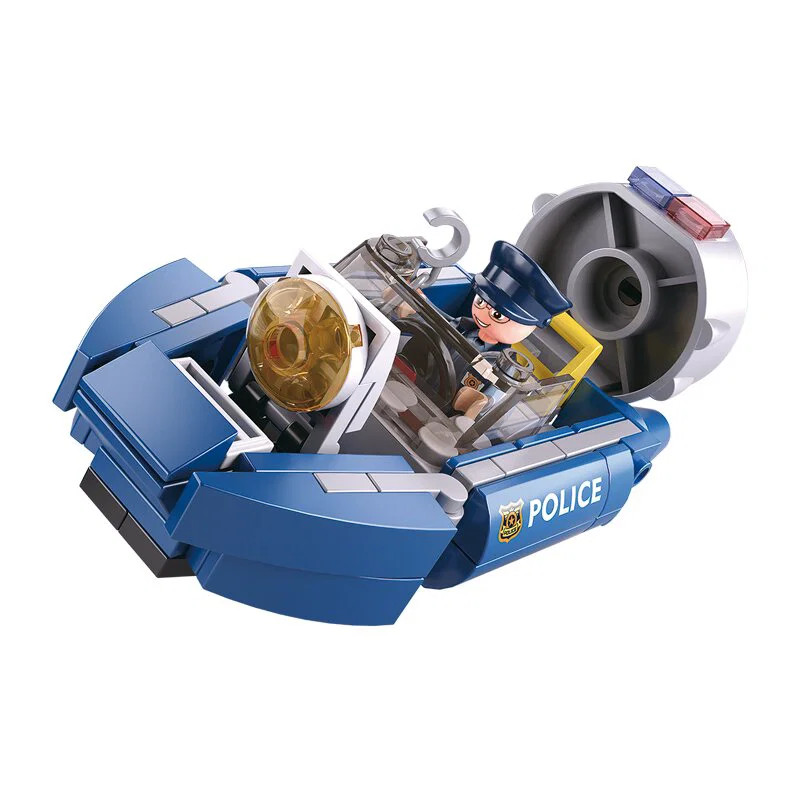 Sluban 0638A - Police Air Cushion Boat - New