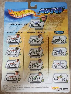 Hot Wheels Moto Sebastien Tortelli Honda CR250 Dirt Bike Toy