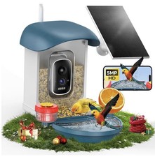 Smart Bird Feeder with Camera 5MP AI Identify Bird Species Solar Powered 2-in-1