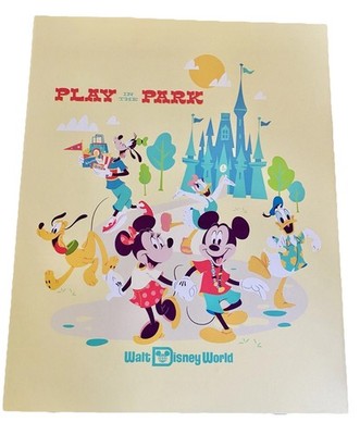 Disney Parks Play in the Park Leinwand Wandbild WDW Schloss Mickey Minnie NEU