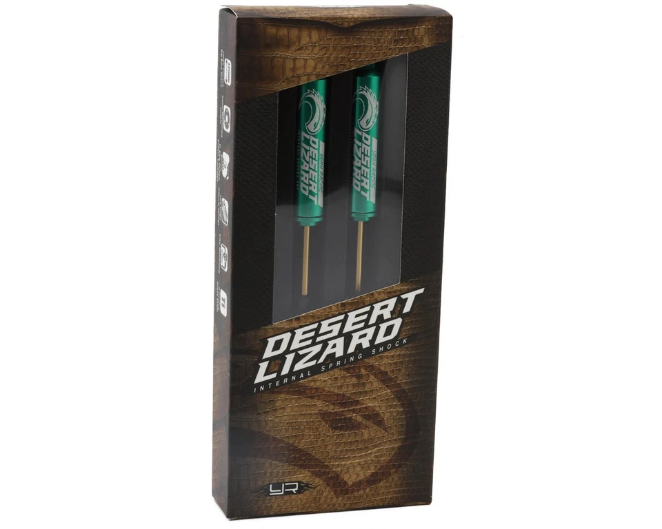 Yeah Racing Aluminum Desert Lizard Two Stage Internal Spring Shocks (Green) (2) - Image 4 of 4