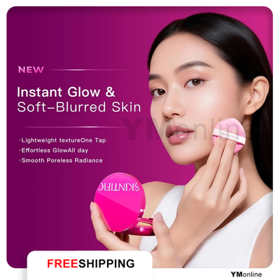 SKINTIFIC Cover Glow Perfect Pink Cushion | Long-Lasting Radiant