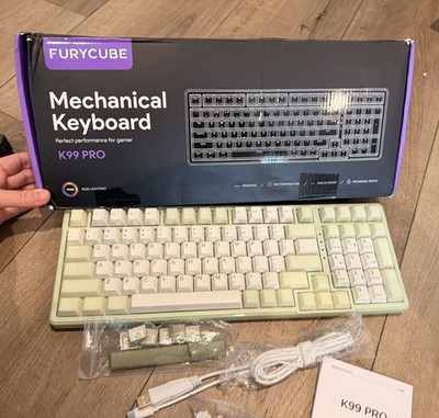 FURYCUBE K99 PRO Wired Mechanical Keyboard with RGB Backlit and Number Pad