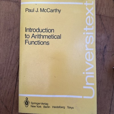McCarthy - Introduction to Arithmetical Functions 