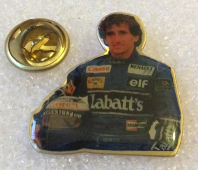 ALAIN PROS F1 Oldtimer Auto Pin - Williams Renault - 1993 Golden Champion