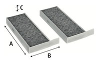 Innenraumfilter Valeo Protect 715805 Aktivkohlefilter FüR 308 Peugeot SW Opel 2