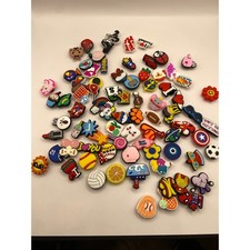 Bulk Lot Assorted PVC Shoe Charms Clogs Crocs Sports Food Animals Superheroes