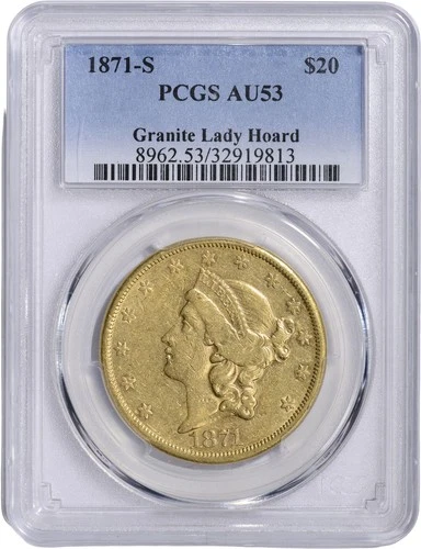 1871-S Liberty Double Eagle — photo from the most recent tracked eBay sale