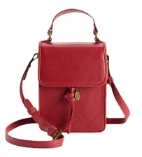 Frye and Co. Remi Celli Bag Purse Red Adjustable Crossbody Strap Winery NEW NWT