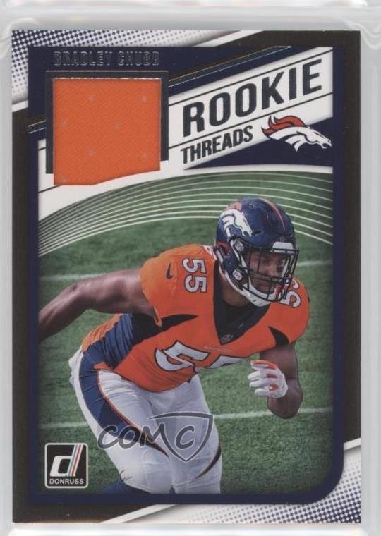 2018 Panini Donruss Rookie Threads Bradley Chubb #19 rj1