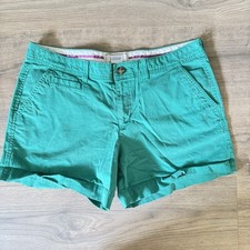 Old Navy The Perfect 5 Shorts Green Women s Size 12 Chino Style Summer Casual
