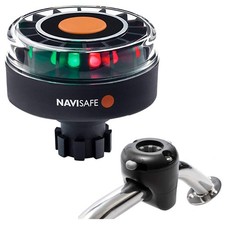 Navisafe Navilight Tricolor 2NM w/Navibolt Base Rail Mount - Black - 342KIT