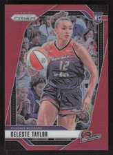 2024 Panini Prizm WNBA #48 Celeste Taylor Red Prizms #/299