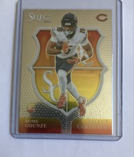 2024 Panini Select - Select Certified Rookies Rome Odunze #10 (RC)