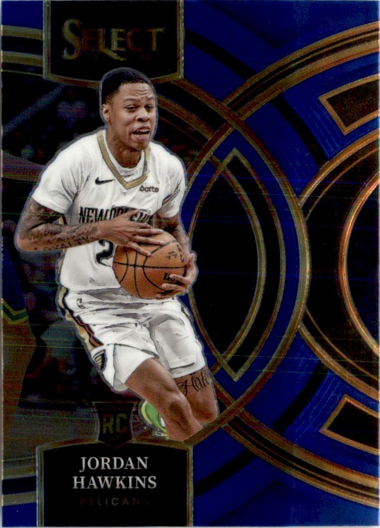 Jordan Hawkins 2023-24 Panini Select Blue Retail RC #124 New Orleans Pelicans
