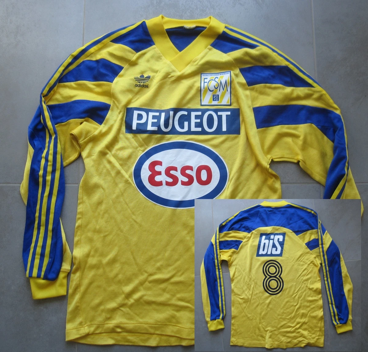 Maillot Foot Vintage Extérieur FC Sochaux Lotto N°9 Erding 2008-2009 - XL