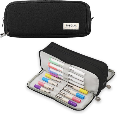 Federmäppchen, Federtasche mit 3 Fächern Teenager Mädchen Mäppchen, Pencil Case