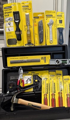 NEW Durable Stanley Assortment Home Tool Kit 16 PIECES for Household Projects