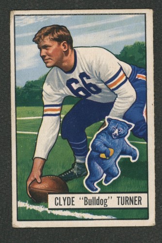 Bulldog Turner #13 1951 Bowman card