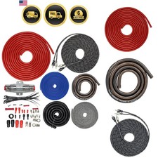 4 Gauge Amplifier Install Kit Car Audio Power Wire RCA Cables Speakers