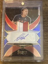 2024-25 Select Kyshawn George Wizards Rookie Jersey Patch Auto Blue #/49