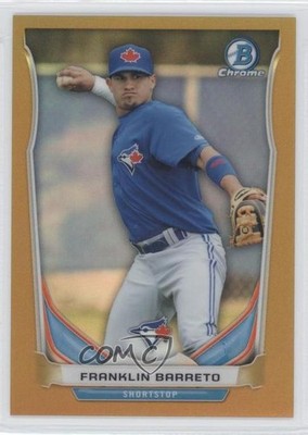 2014 Bowman Draft Top Prospects Chrome Gold Refractor 7/50 Franklin Barreto 2d9