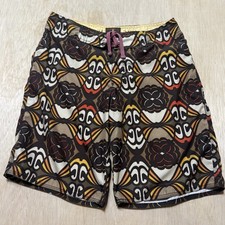 Old Navy Mens Swim Trunks Board Shorts Tropical Floral Hibiscus Hawaiian Medium