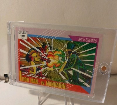 Sammelkarte/Trading Card MARVEL 1991 ARCH-ENEMIES Iron Man vs Mandarin #118
