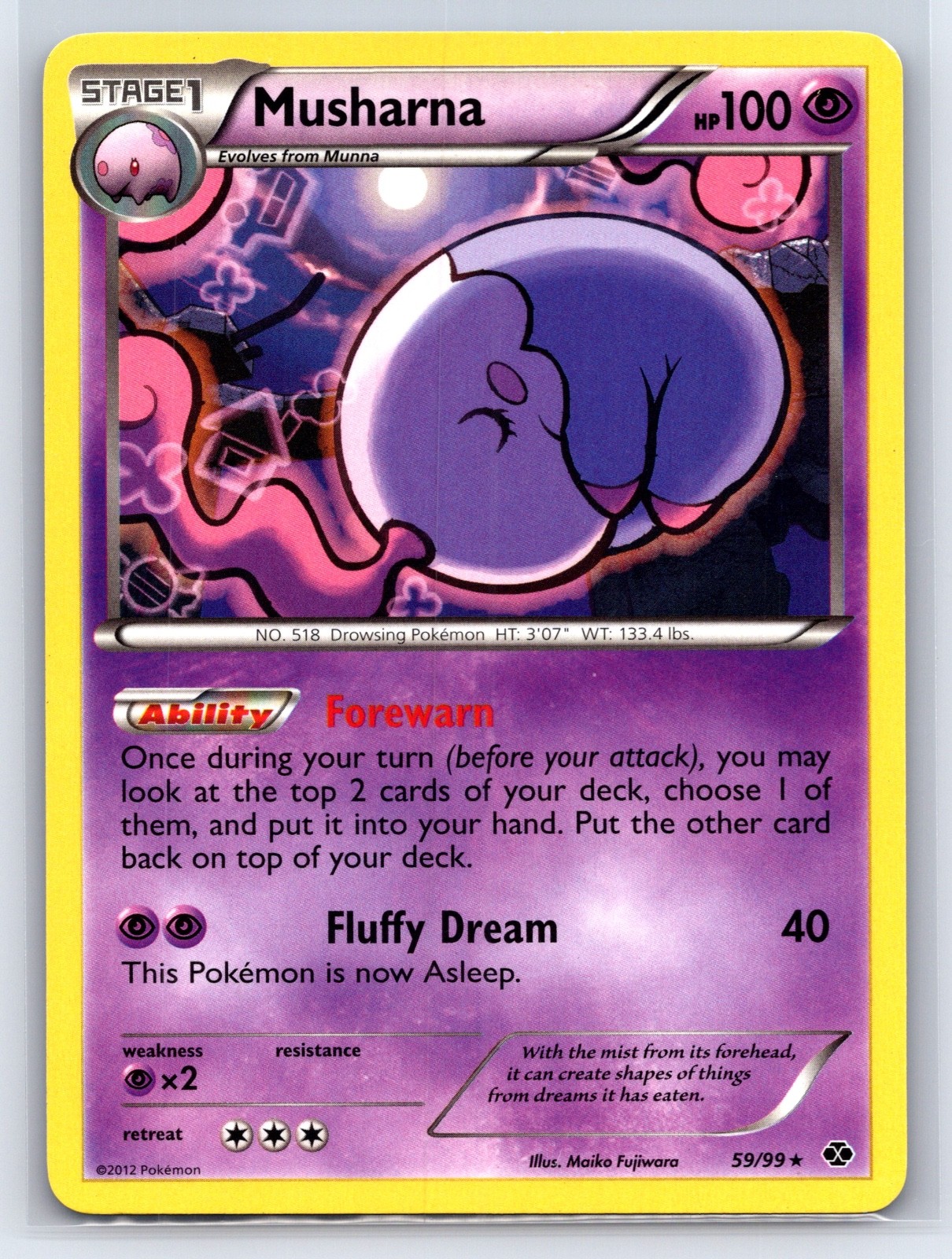 Musharna Rare Next Destinies 59/99 NM