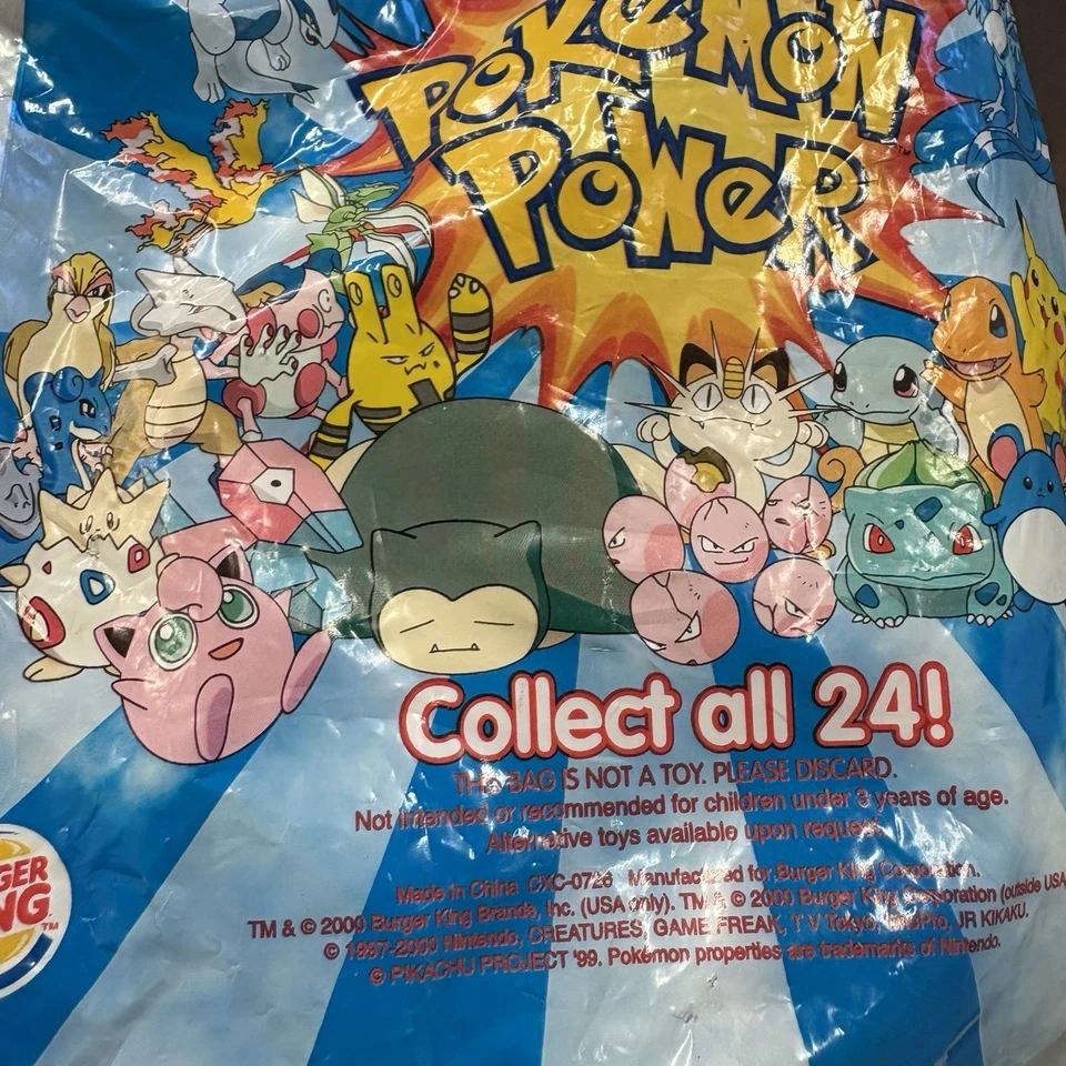 Lote De 10 Pokémon 1999 2000 Burger King Juguete Nuevo En Paquete De Colección 12  Foto 2 de 4