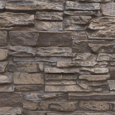 PNUCNCR-MAT Canyon Ridge Stacked Stone Faux Panel Samples, Cascade River