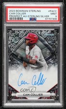 2023 Bowman Sterling Prospect Silver Refractor Cam Collier PSA 9 MINT Auto sc8