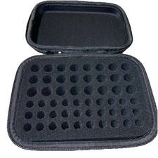 Battery Storage Organizer Compact Hardcover Case Holds 54 Batteries AA /AAA Zips