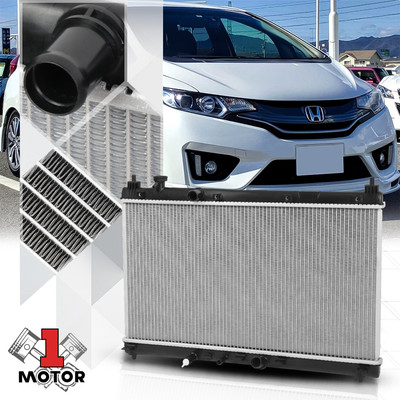 Aluminum Cooling Radiator OE Replacement for 15-19 Honda City/Fit Jazz dpi-13451