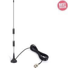 VHF UHF Ham Amateur Radio Police Scanner Antenna Magnetic Base BNC Male Antenna
