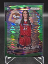 2025 Panini Prizm WNBA Sonia Citron Green Pulsar /25 RC #122 Mystics Variation