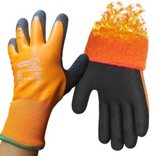 THERMAL INSULATED WATERPROOF WINTER WARM WORK GLOVES FREEZER COLD SAFETY MENS
