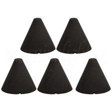 5pcs Electronic Drum Piezo Trigger Foam Cone Replacement 35 x 37 mm Black