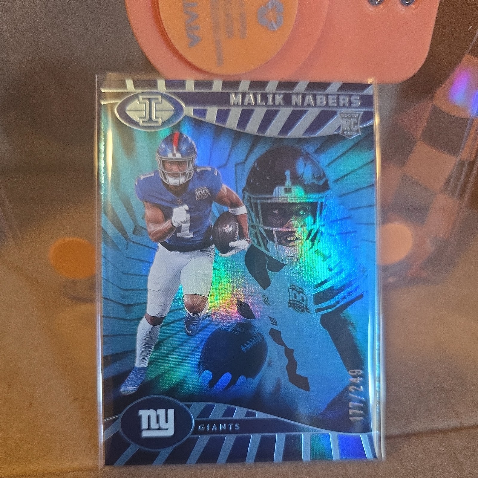 2024 Panini Illusions - Malik Nabers #66 Trophy Collection Light Blue /249 (RC)