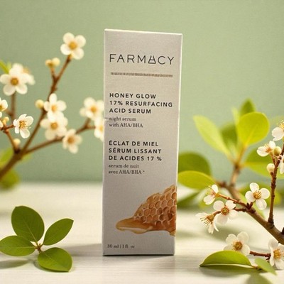 NEW FARMACY HONEY GLOW RESURFACING ACID SERUM 1 FL OZ NIB/ AUTHENTIC