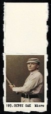 TOMMY MCCARTHY Very Rare GUMBALL MACHINE Baseball Stamp Card W/ TAB INTACT #193