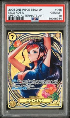 PSA 10 Nico Robin EB03-055 SP Alt Art SR Heroines Edition One
