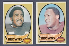 2 BROWNS LOT 1970 TOPPS #8 ERICH BARNES #20 LERO KELLY EXMINT & GOOD